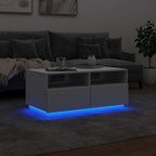 Salontafel Met Led-Verlichting 90X49X40 Cm