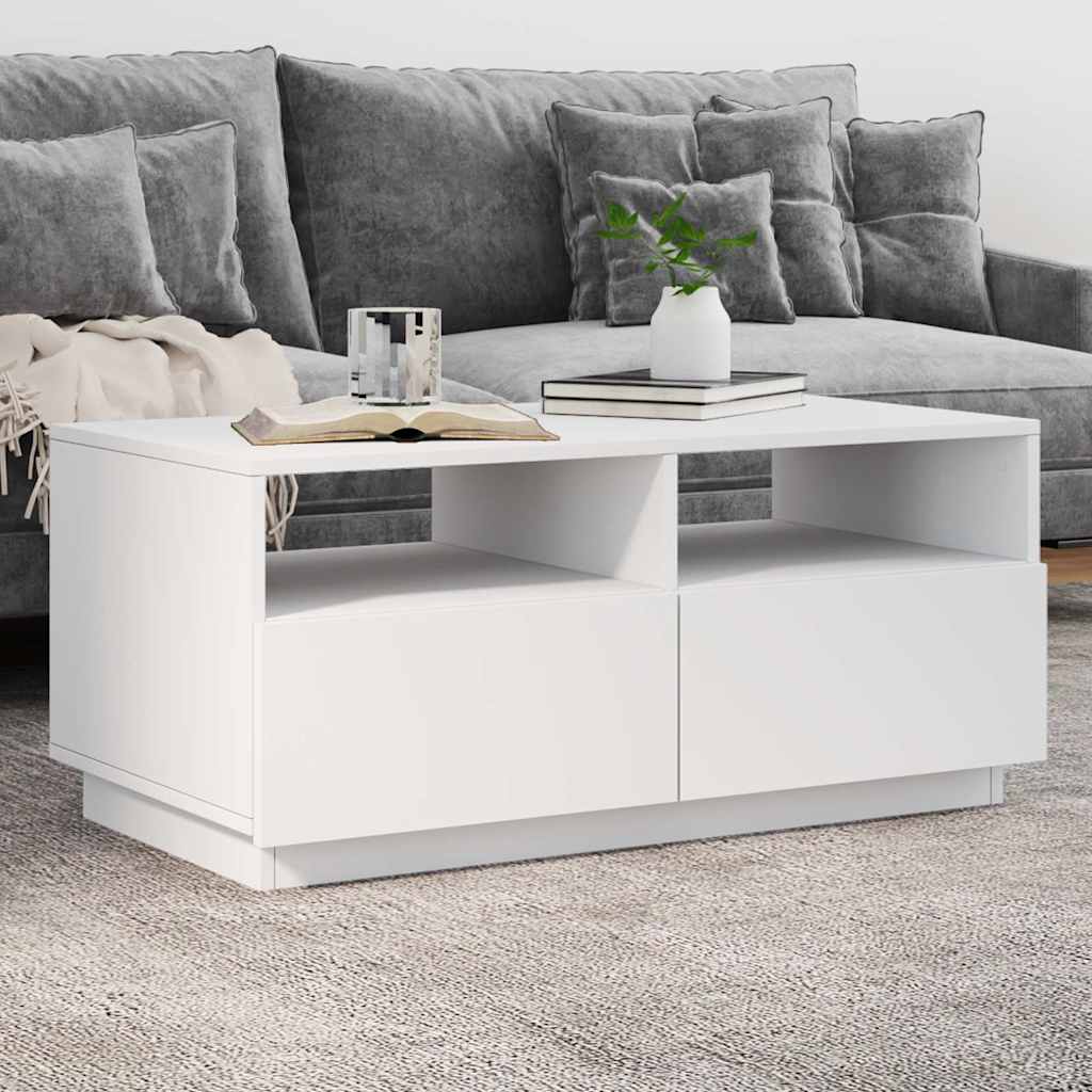 Salontafel Met Led-Verlichting 90X49X40 Cm