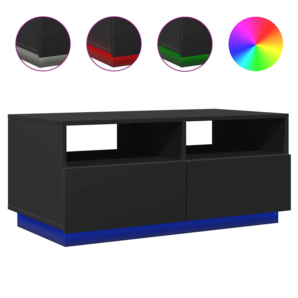 Salontafel Met Led-Verlichting 90X49X40 Cm