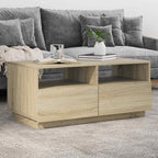 Salontafel Met Led-Verlichting 90X49X40 Cm Kleurig