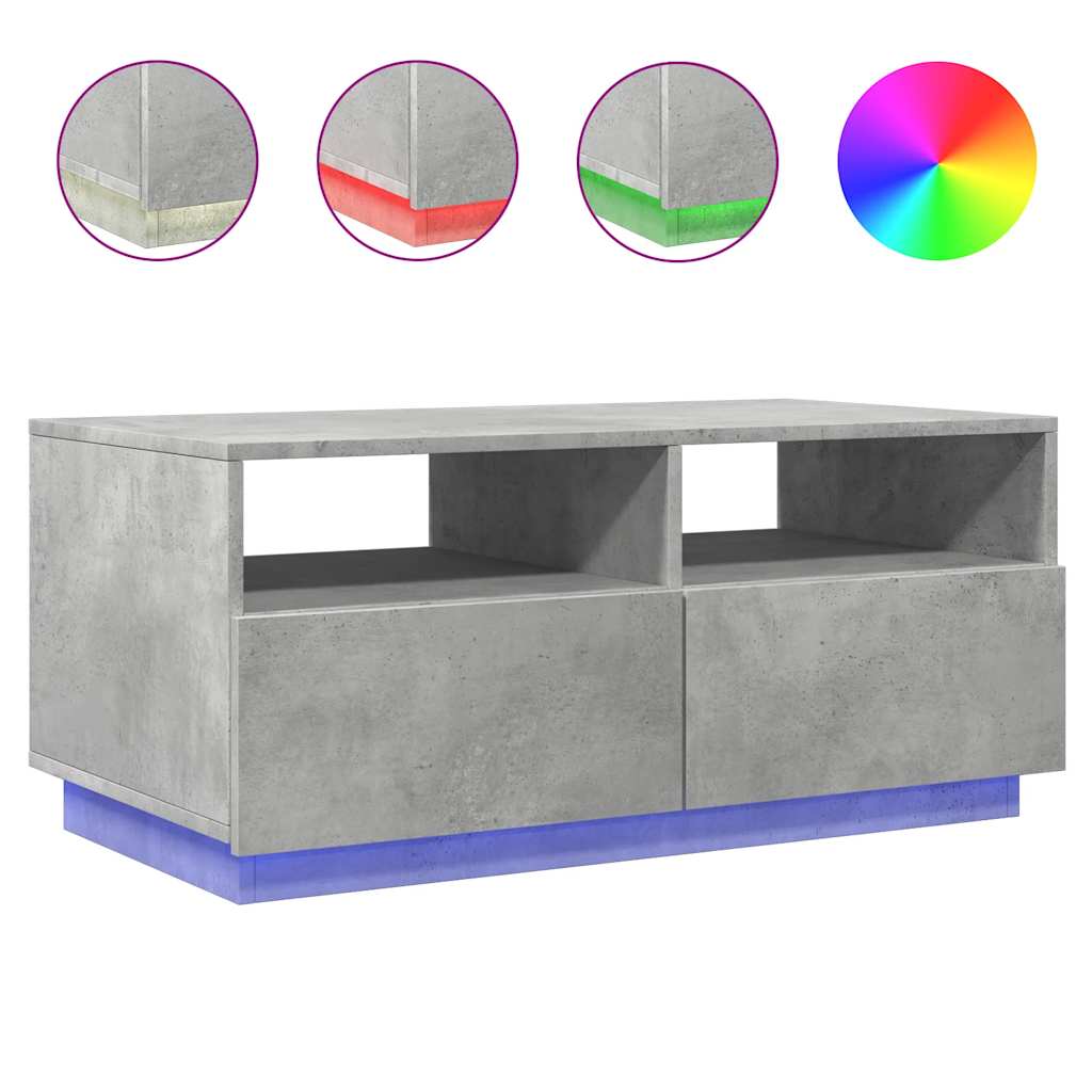 Salontafel Met Led-Verlichting 90X49X40 Cm