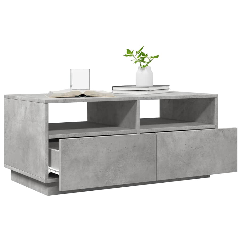Salontafel Met Led-Verlichting 90X49X40 Cm
