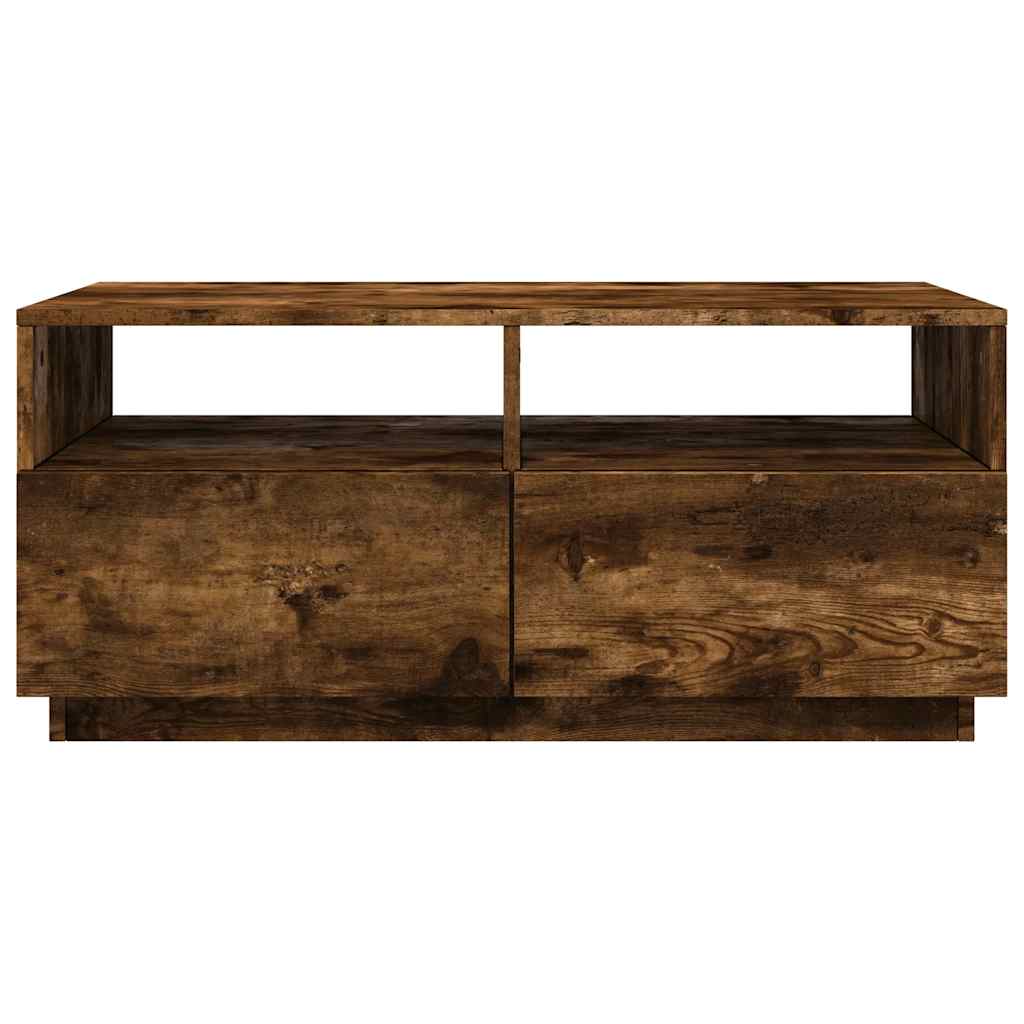 Salontafel Met Led-Verlichting 90X49X40 Cm Kleurig