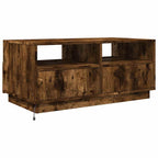 Salontafel Met Led-Verlichting 90X49X40 Cm Kleurig