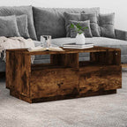 Salontafel Met Led-Verlichting 90X49X40 Cm Kleurig
