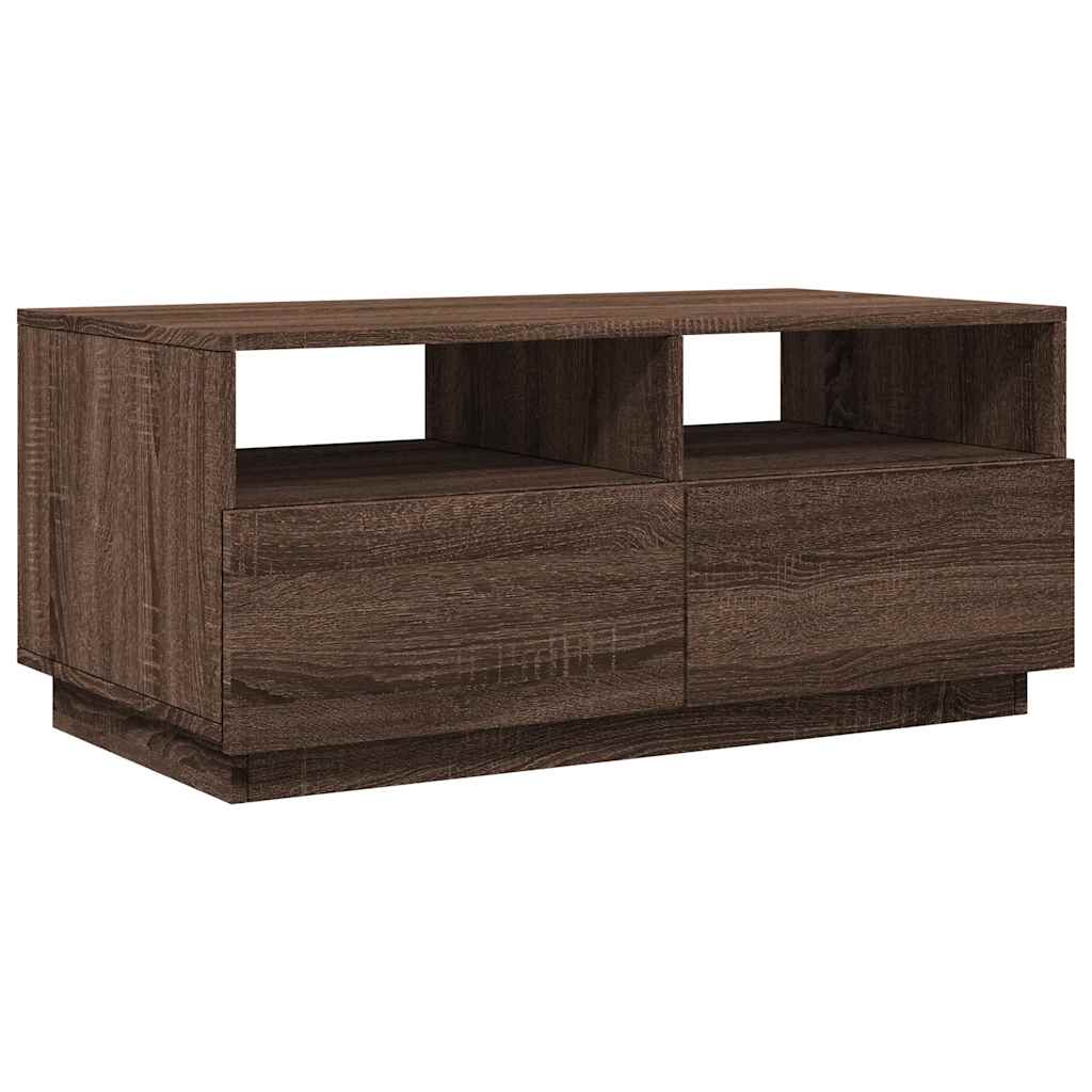 Salontafel Met Led-Verlichting 90X49X40 Cm