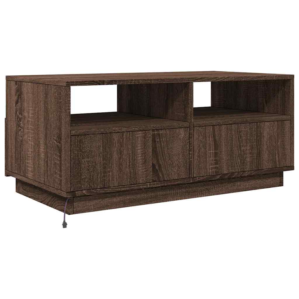 Salontafel Met Led-Verlichting 90X49X40 Cm