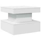 Salontafel Met Led-Verlichting 50X50X40 Cm