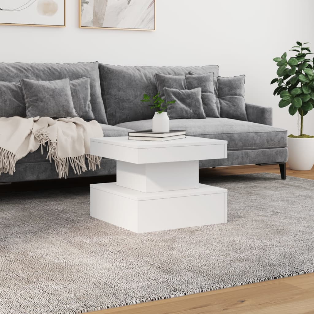 Salontafel Met Led-Verlichting 50X50X40 Cm