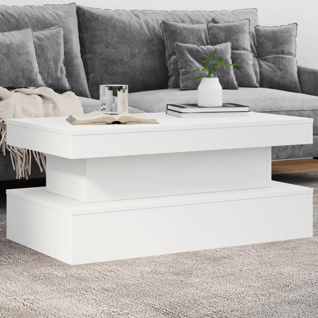 Salontafel Met Led-Verlichting 50X50X40 Cm