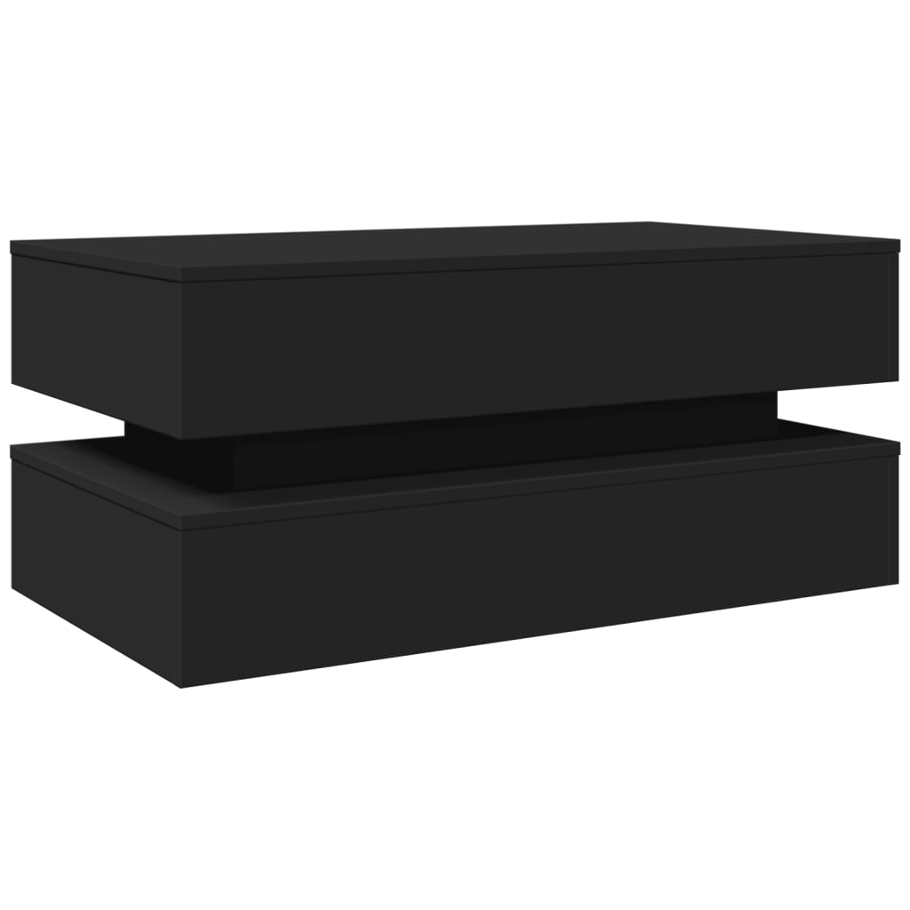 Salontafel Met Led-Verlichting 90X50X40 Cm