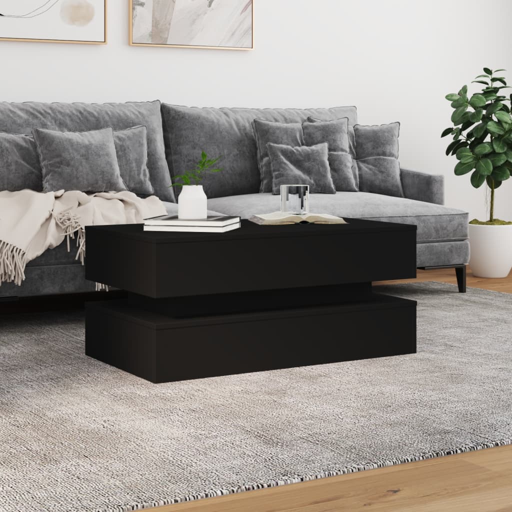 Salontafel Met Led-Verlichting 90X50X40 Cm