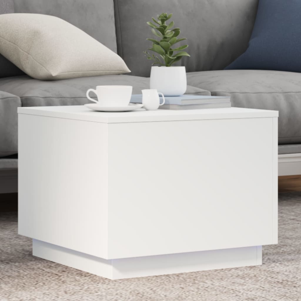 Salontafel Met Led-Verlichting 90X50X40 Cm