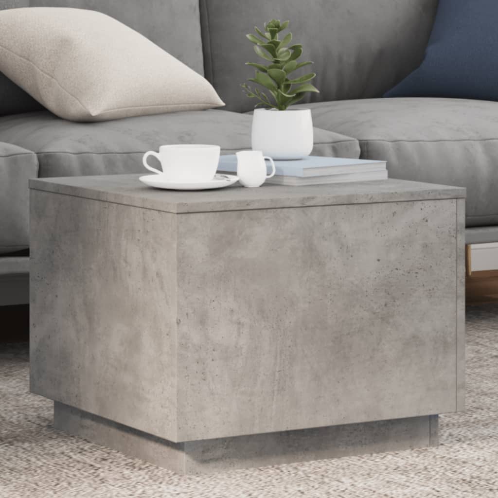 Salontafel Met Led-Verlichting 90X50X40 Cm