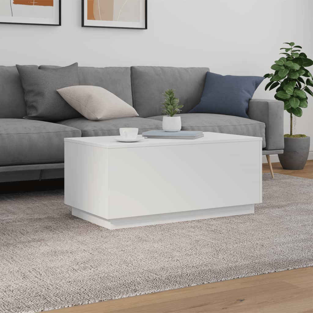 Salontafel Met Led-Verlichting 90X50X40 Cm