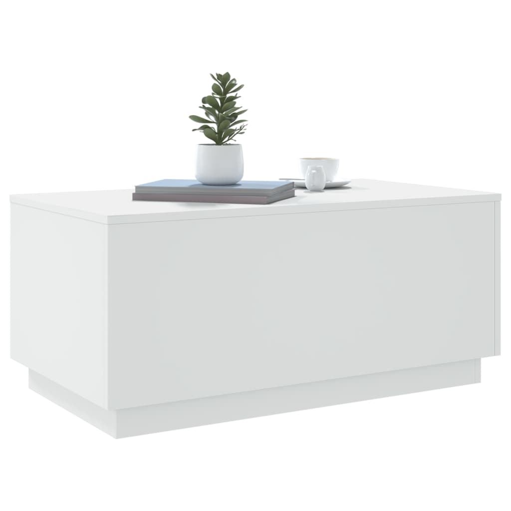 Salontafel Met Led-Verlichting 90X50X40 Cm