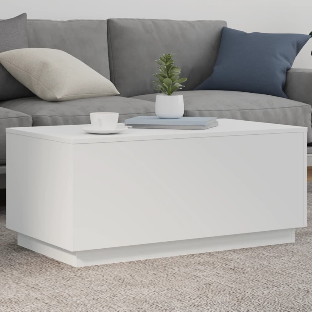 Salontafel Met Led-Verlichting 90X50X40 Cm