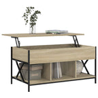 Salontafel 100X55X50 Cm Bewerkt Hout En Metaal