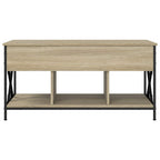Salontafel 100X55X50 Cm Bewerkt Hout En Metaal
