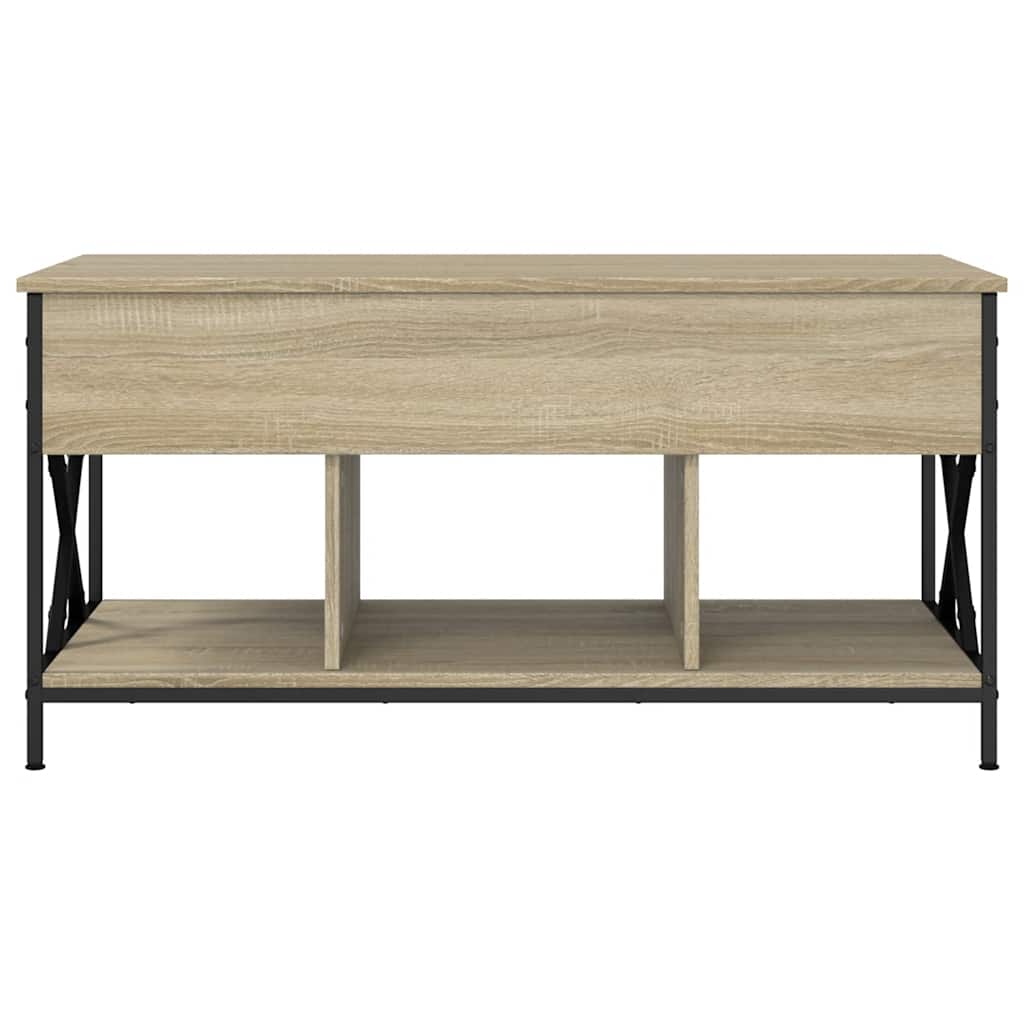 Salontafel 100X55X50 Cm Bewerkt Hout En Metaal