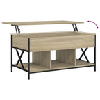 Salontafel 100X55X50 Cm Bewerkt Hout En Metaal