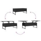 Salontafel 100X50X40 Cm Bewerkt Hout En Metaal