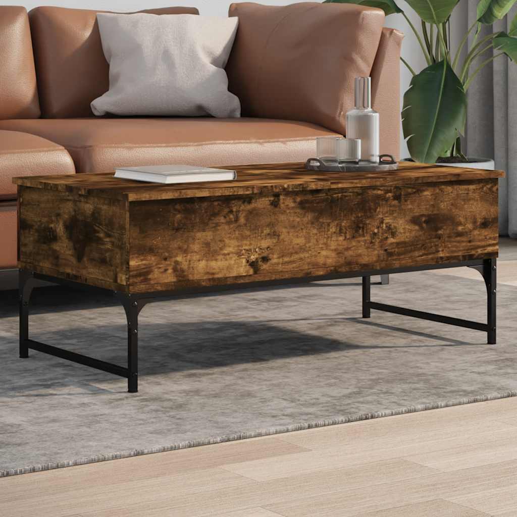 Salontafel 100X50X40 Cm Bewerkt Hout En Metaal