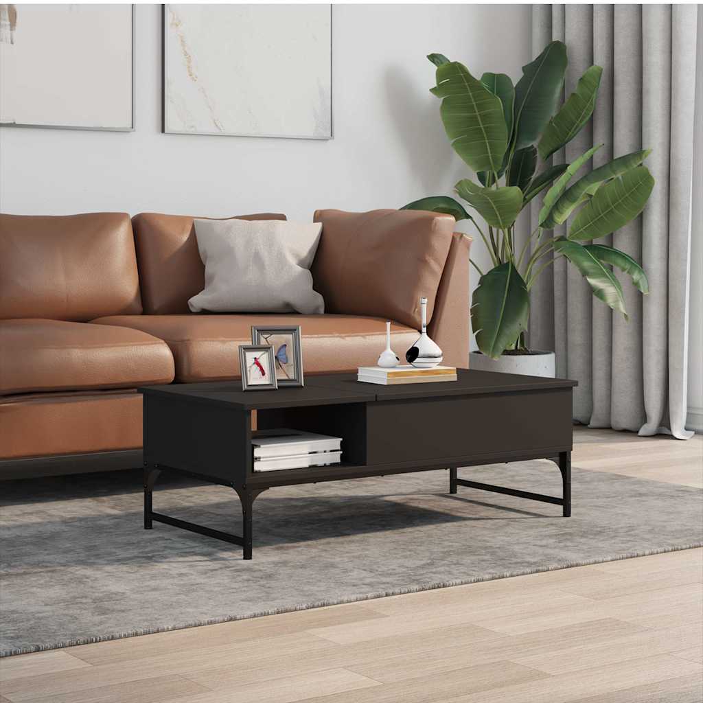 Salontafel 100X50X35 Cm Bewerkt Hout En Metaal