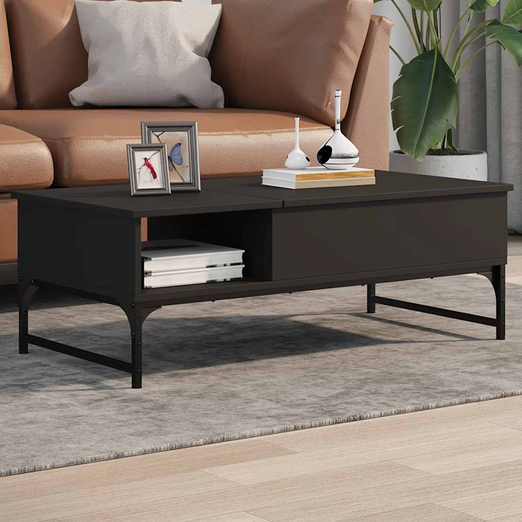 Salontafel 100X50X35 Cm Bewerkt Hout En Metaal