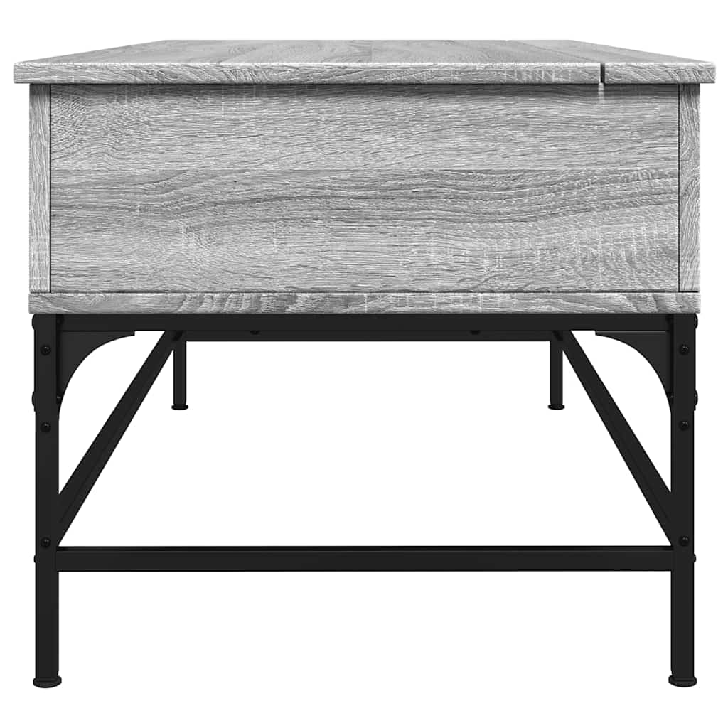 Salontafel Bewerkt Hout En Metaal
