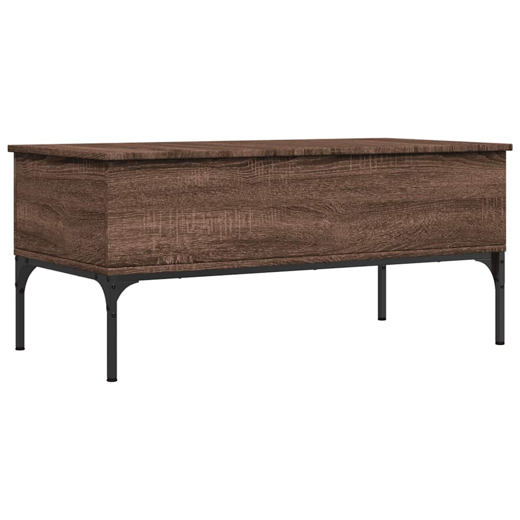 Salontafel 100X50X45 Cm Bewerkt Hout En Metaal
