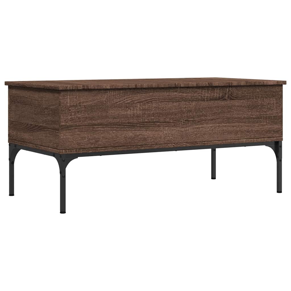 Salontafel 100X50X45 Cm Bewerkt Hout En Metaal