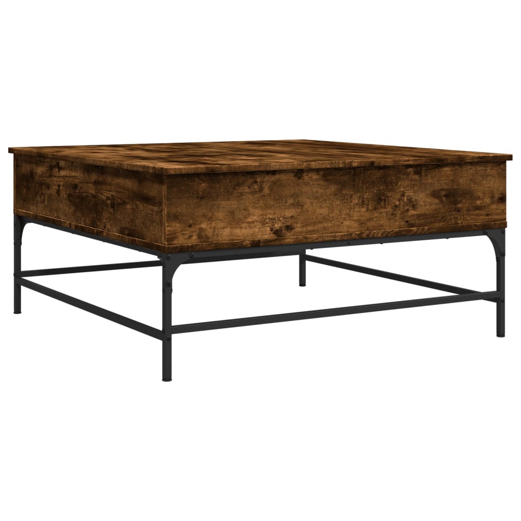 Salontafel 95X95X45 Cm Bewerkt Hout En Metaal