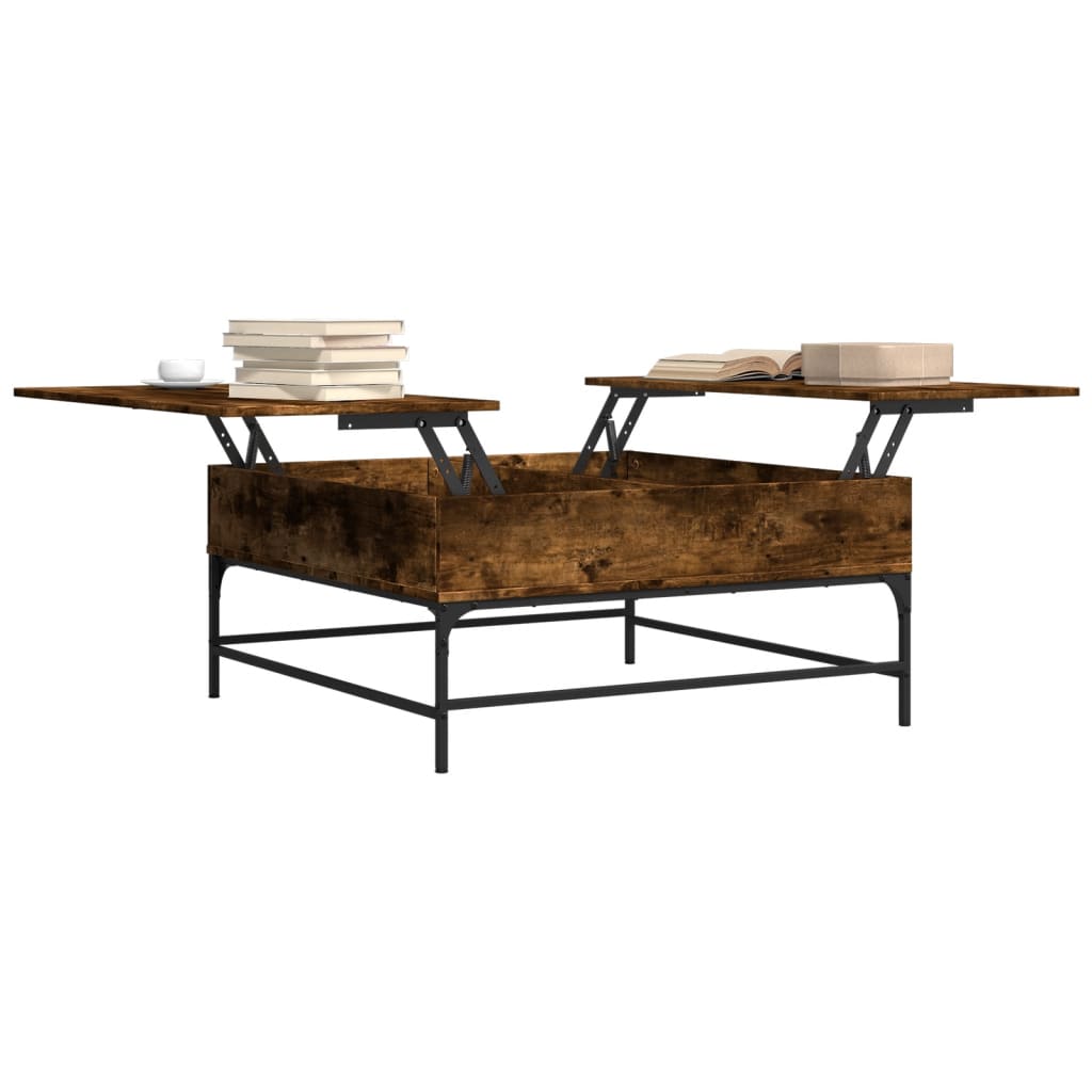 Salontafel 95X95X45 Cm Bewerkt Hout En Metaal