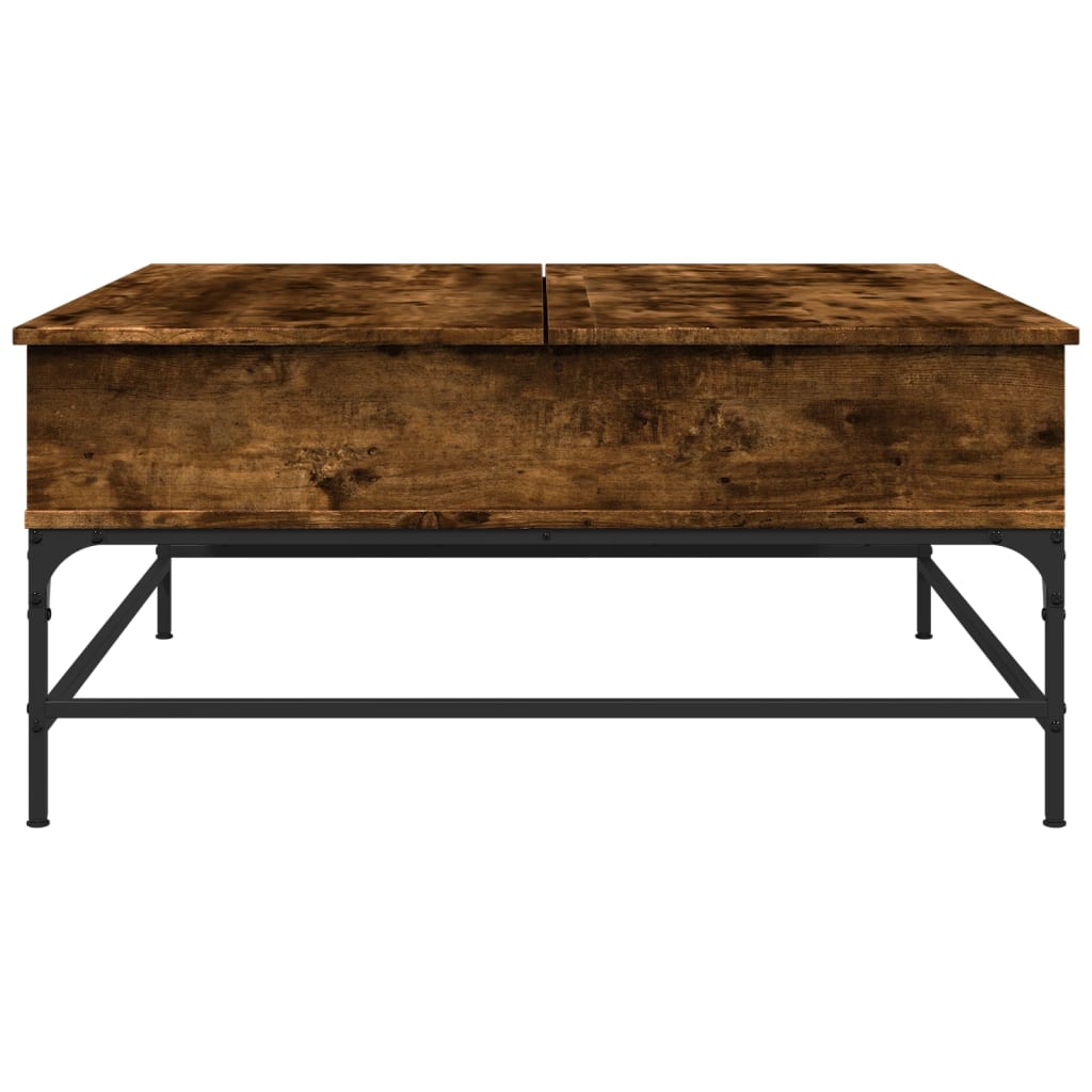 Salontafel 95X95X45 Cm Bewerkt Hout En Metaal