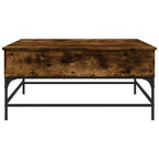 Salontafel 95X95X45 Cm Bewerkt Hout En Metaal