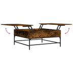 Salontafel 95X95X45 Cm Bewerkt Hout En Metaal