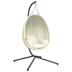 Hangstoel Met Standaard Stof En Staal