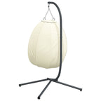 Hangstoel Met Standaard Stof En Staal