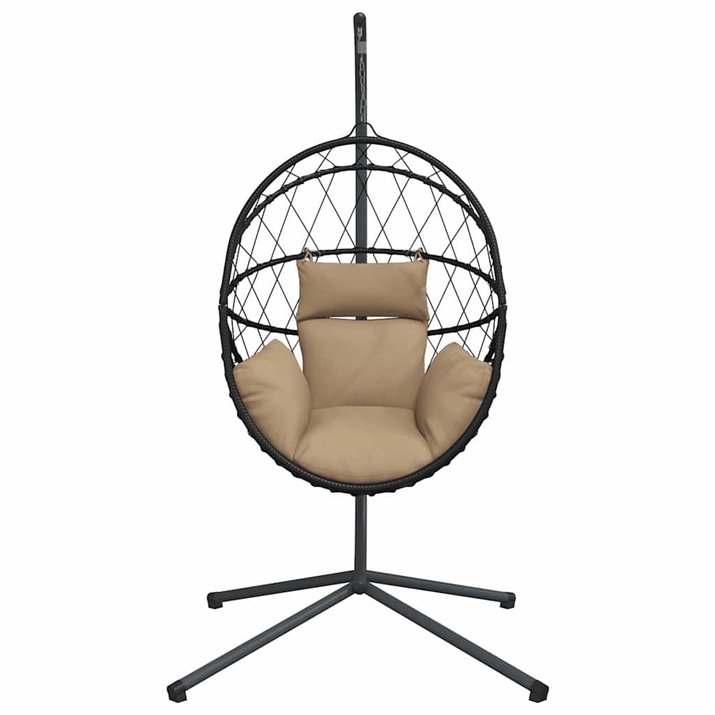 Hangstoel Met Standaard Rattan En Staal