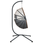Hangstoel Met Standaard Rattan En Staal
