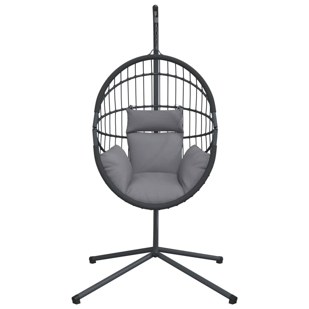 Hangstoel Met Standaard Rattan En Staal