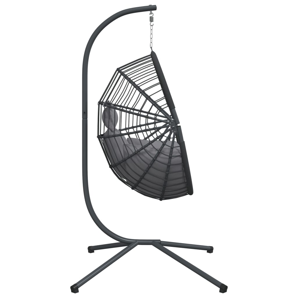 Hangstoel Met Standaard Rattan En Staal