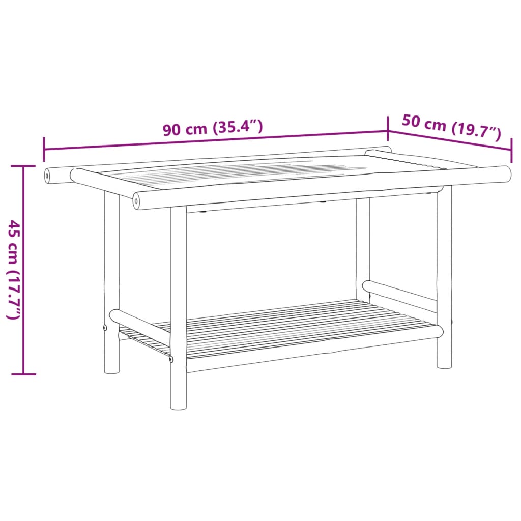 Salontafel Bamboe