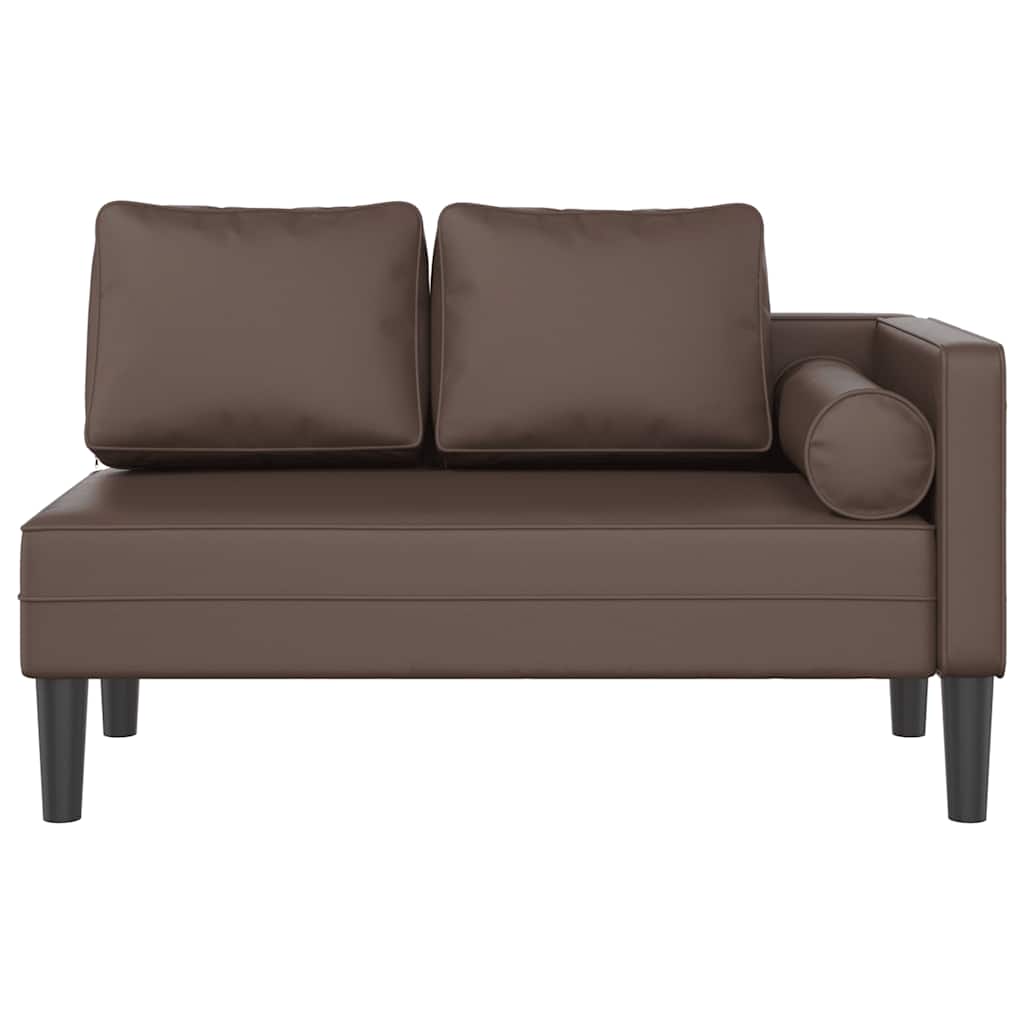 Chaise Longue Met Kussens Kunstleer
