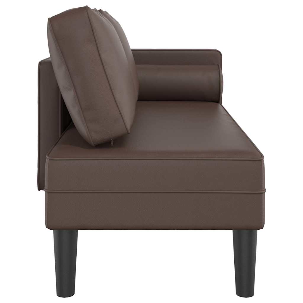 Chaise Longue Met Kussens Kunstleer