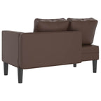 Chaise Longue Met Kussens Kunstleer