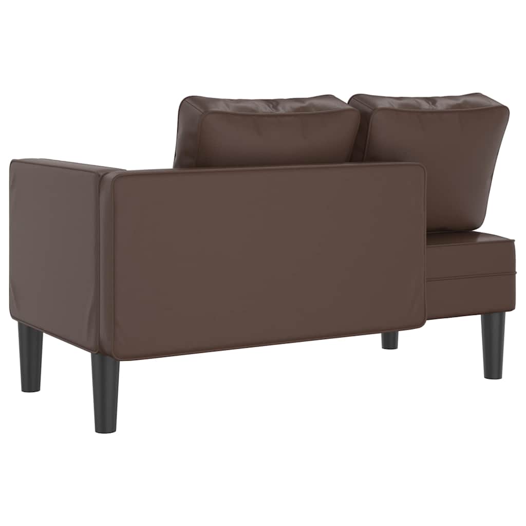 Chaise Longue Met Kussens Kunstleer