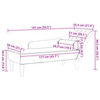 Chaise Longue Met Kussens Fluweel