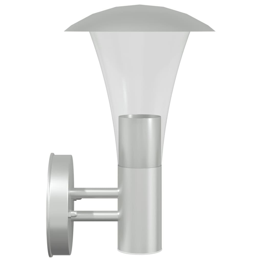 Buitenwandlamp Roestvrij Staal Kleurig Zilver